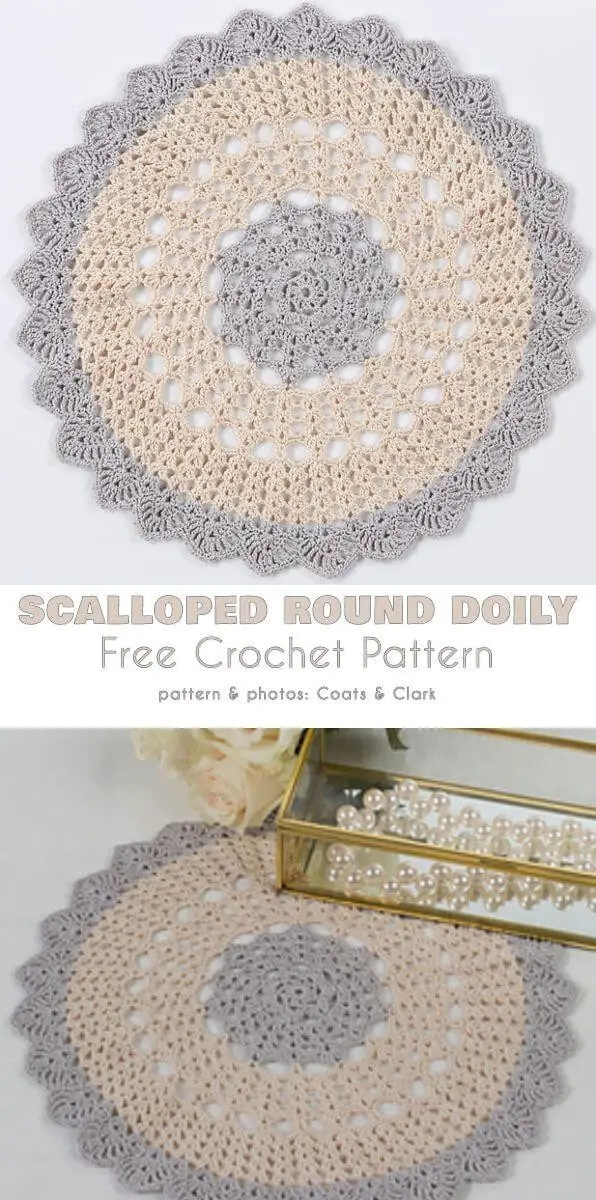 Scalloped Round Doily