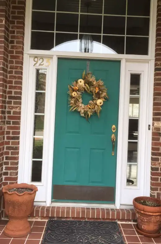 Teal Front Doors