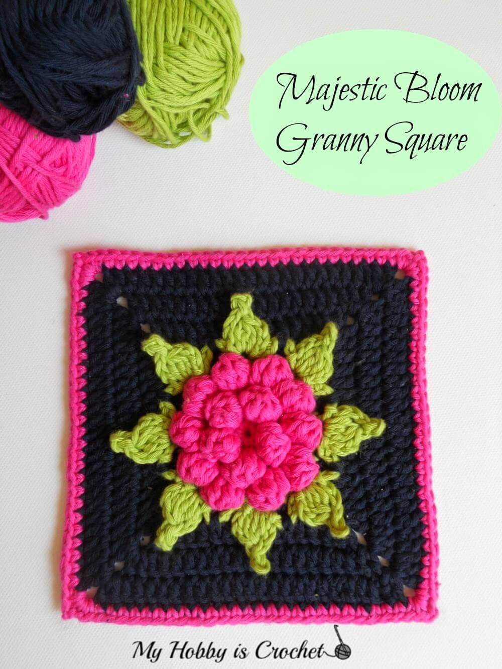 Granny square bloom pattern