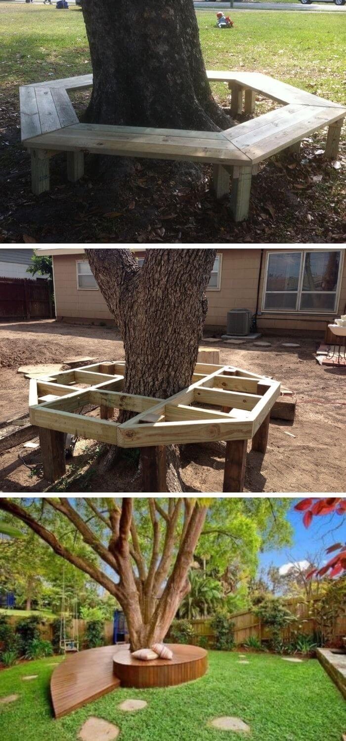 Cheap tree bench