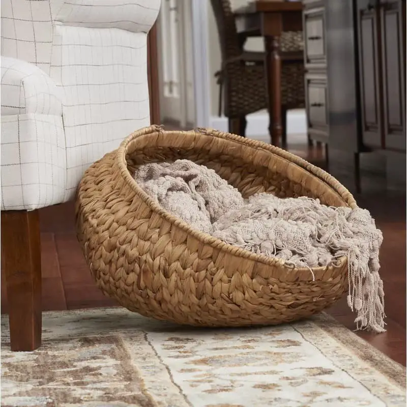 Blanket Basket with a Scandinavian Influence