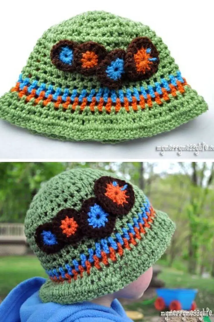 15 Crochet Boys Sun Hat Free Patterns