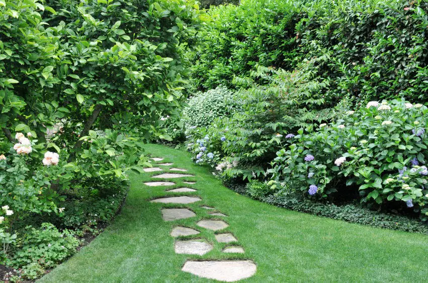 Lettered Stone Garden Path