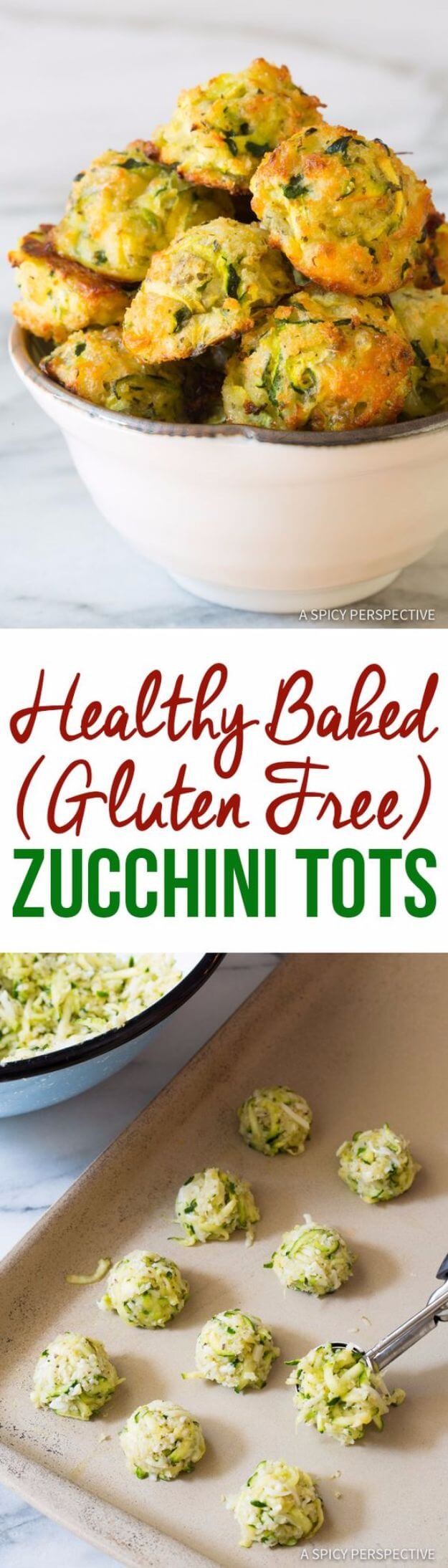 Healthy Baked Zucchini Tots