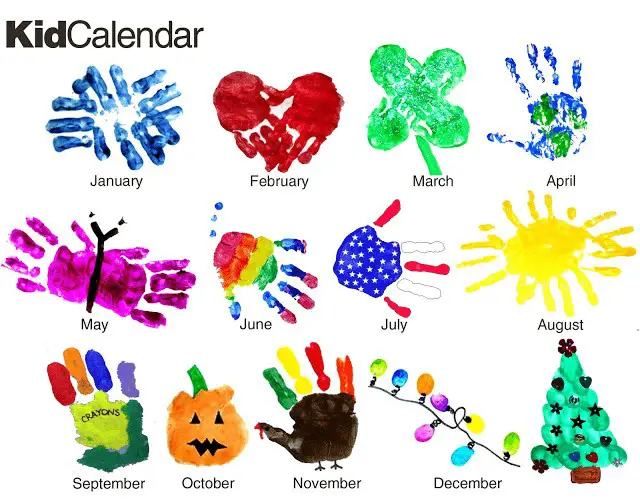 Handprint calendar