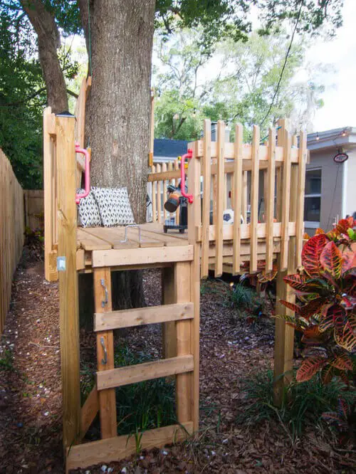 DIY Tree Forts and Deck