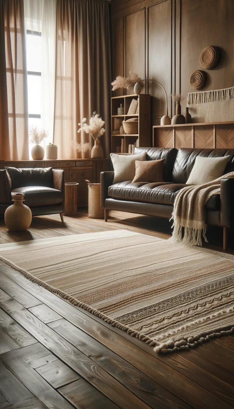 15+ Amazing Rug Colors To Pair With Your Dark Brown Leather Couch