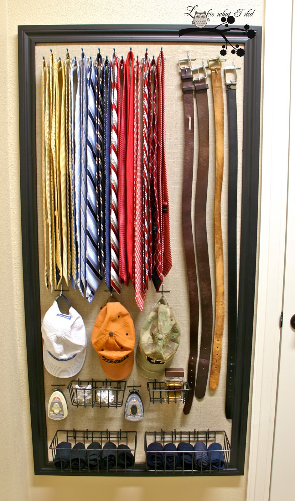 A closet organizer for him