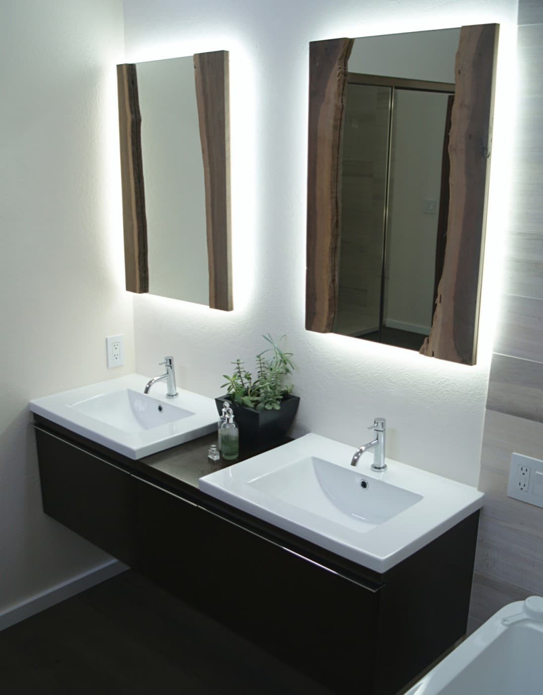 LED lights are a great choice for bathrooms because they’re energy-efficient and last a long time.