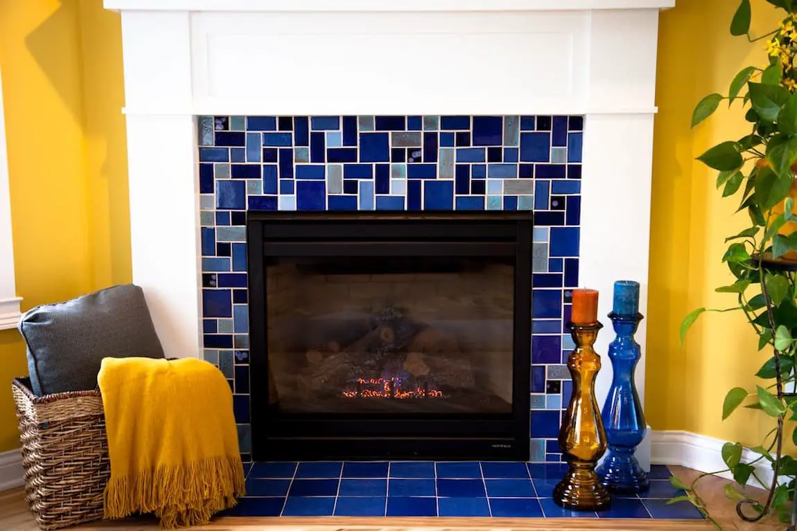 Mosaic tile ideas for fireplace