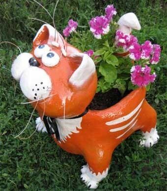 Cat Flower Pot