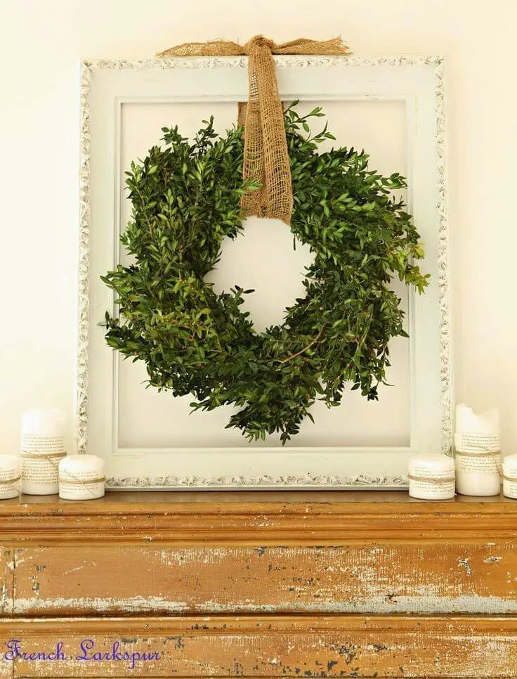 Elegant boxwood wreaths