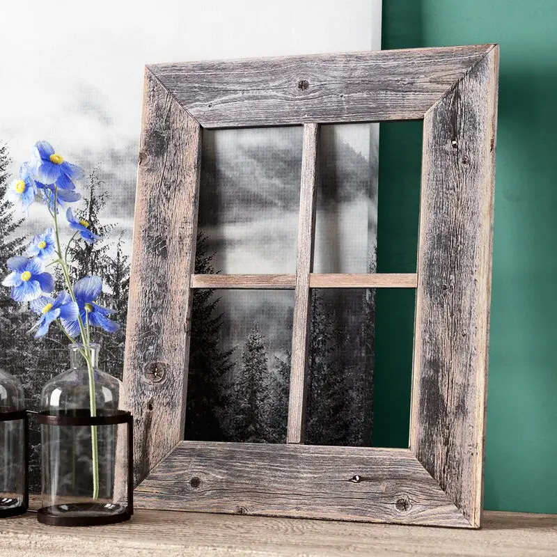 Rustic window frame