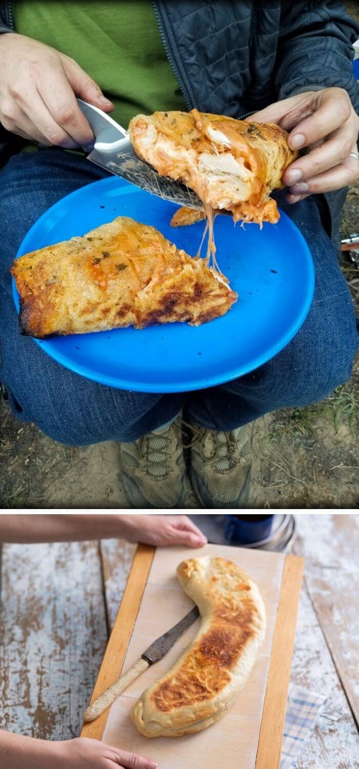 Campfire Pizza Log