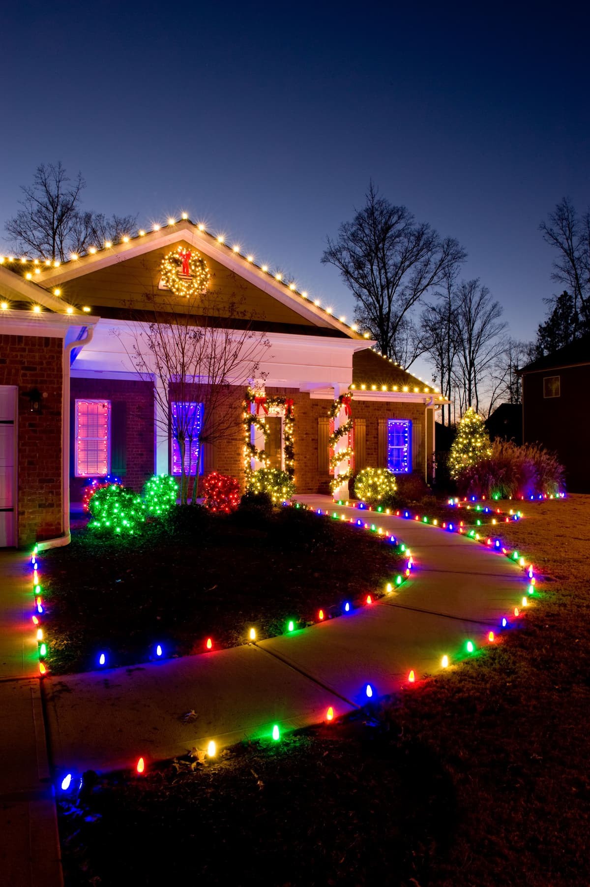 Driveway Christmas light ideas