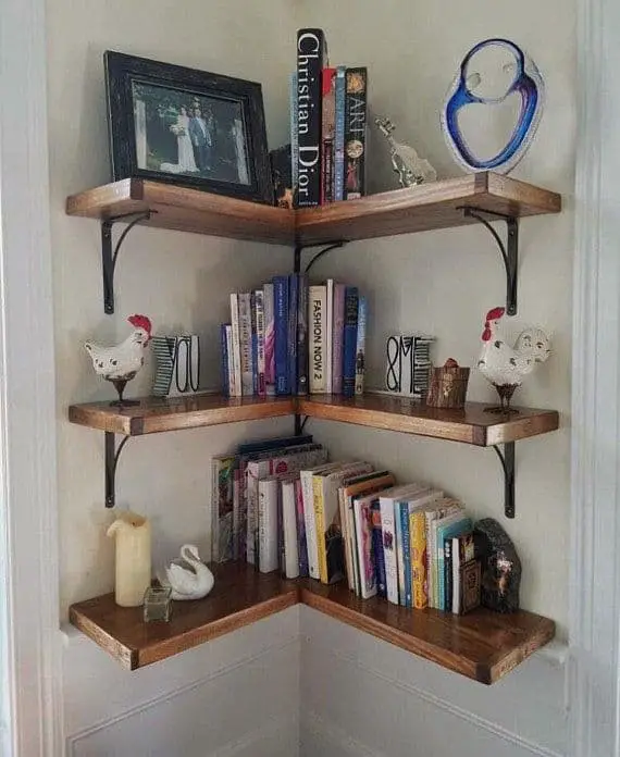 Corner Shelf Ideas Antique