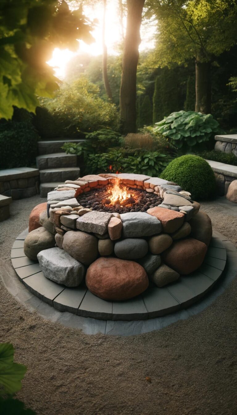 15 Stunning Rock Fire Pit Ideas To Transform Your Backyard