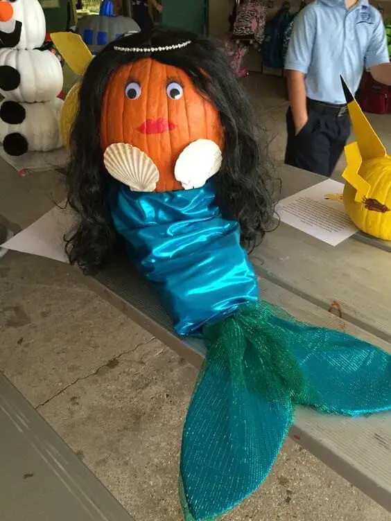 Mermaid pumpkin