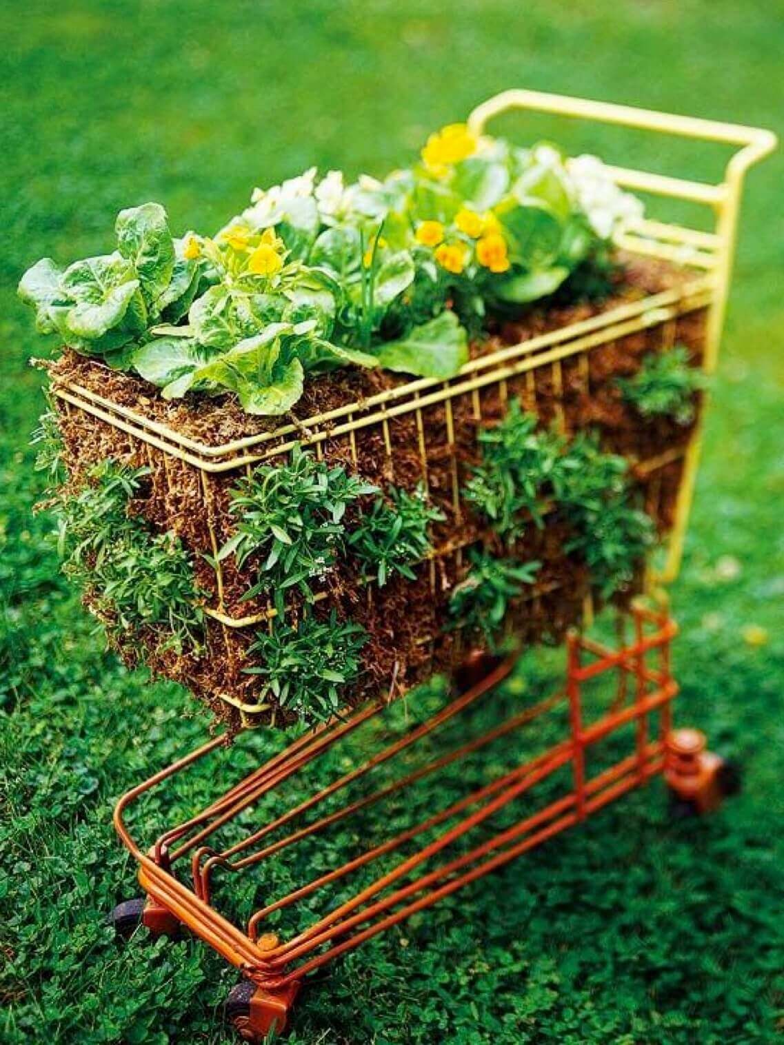 Denim Pockets for Wall-Mounted Planters