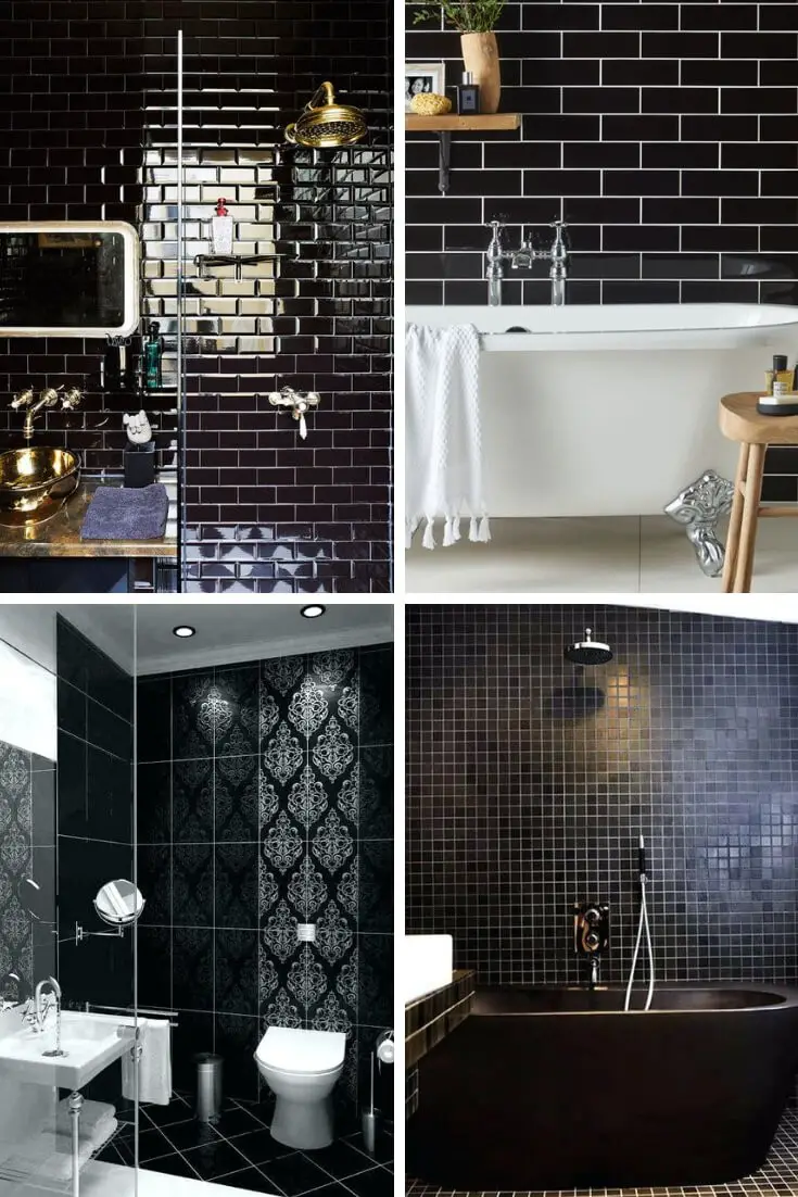 Black Bathroom Tile Ideas