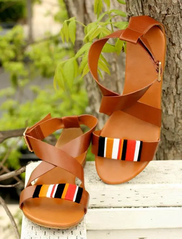 Tribal Wrap Sandals