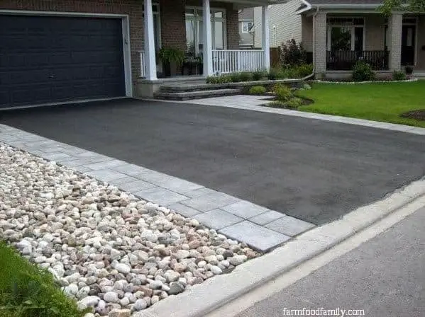 Pebbles and flagstone