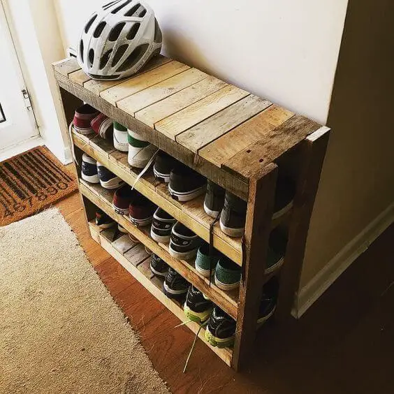 #34. DIY Shoe Rack