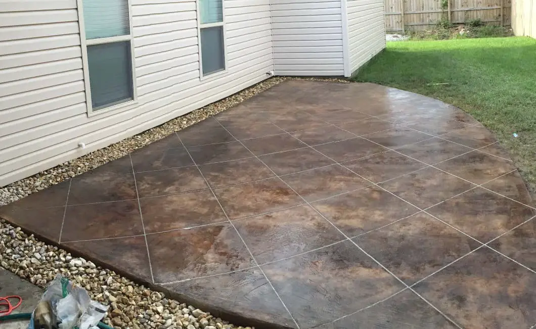 Create an Exterior Concrete Stain Patio