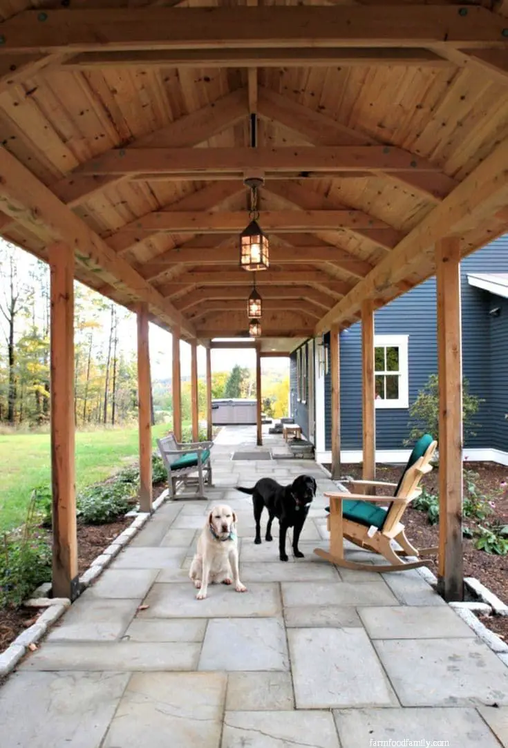 Covered patio path