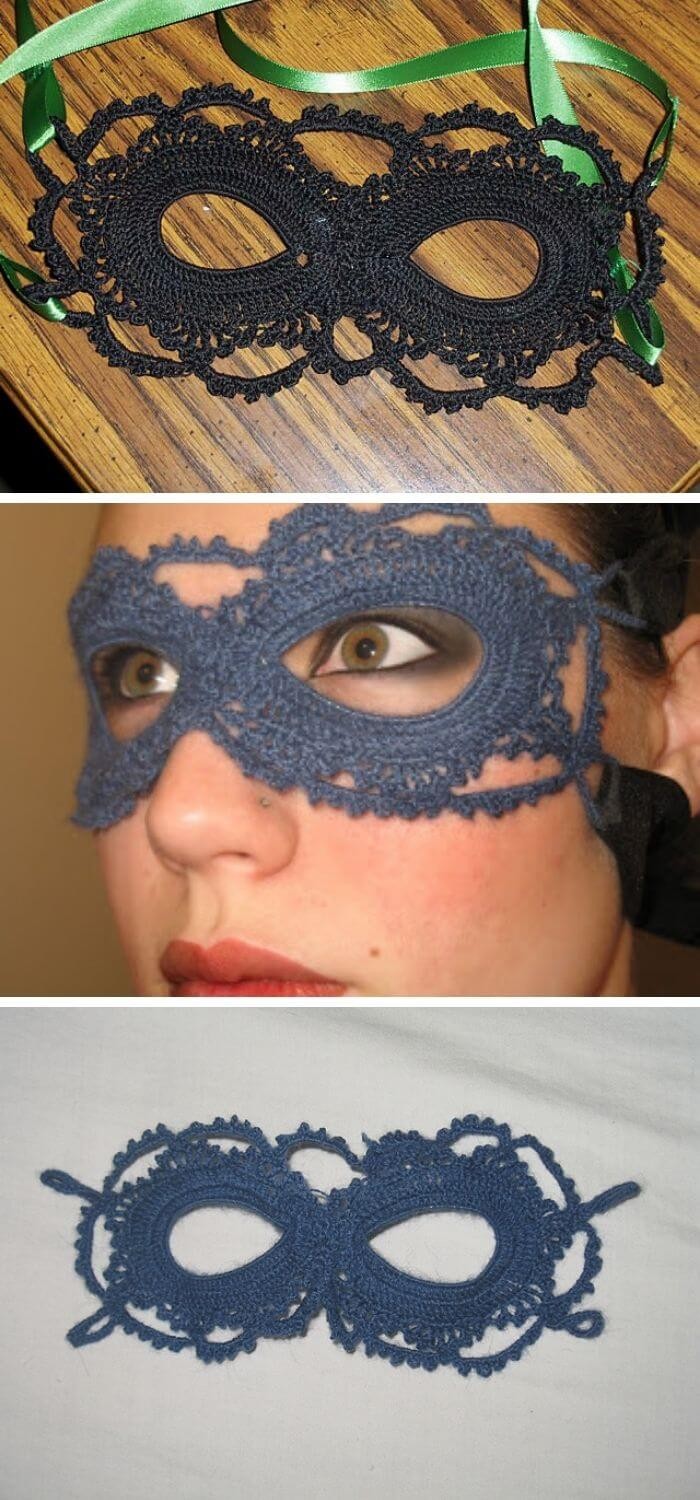 The crochet lace mask