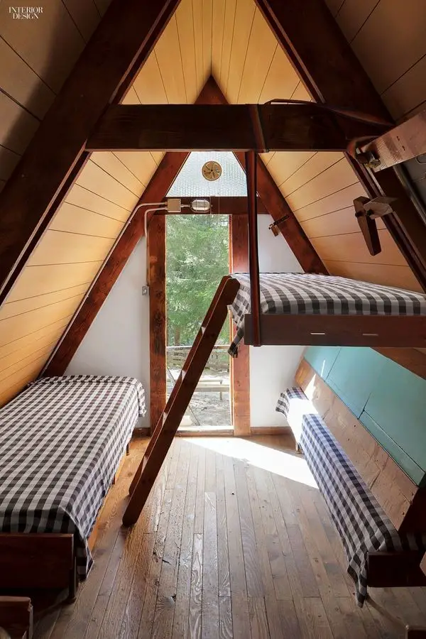 The A-frame bunk bed