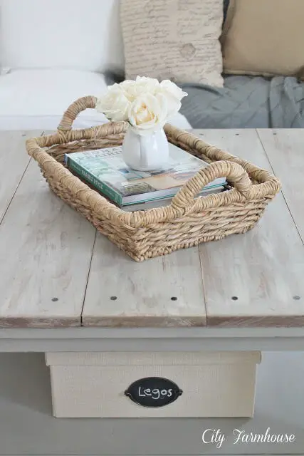 Barn-board coffee table