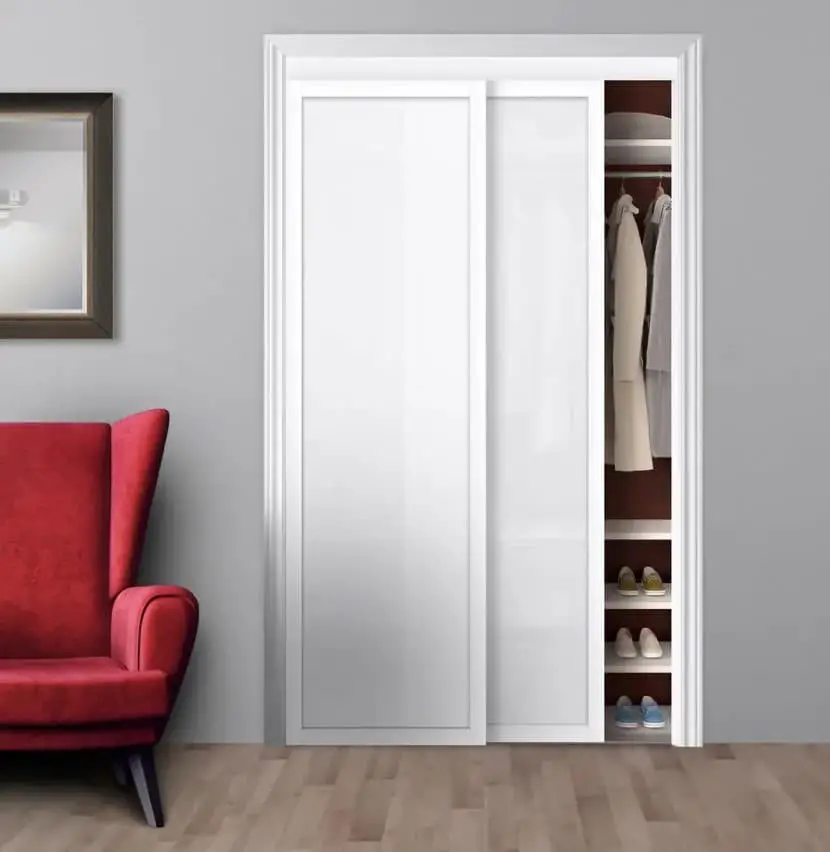 Bypass closet door