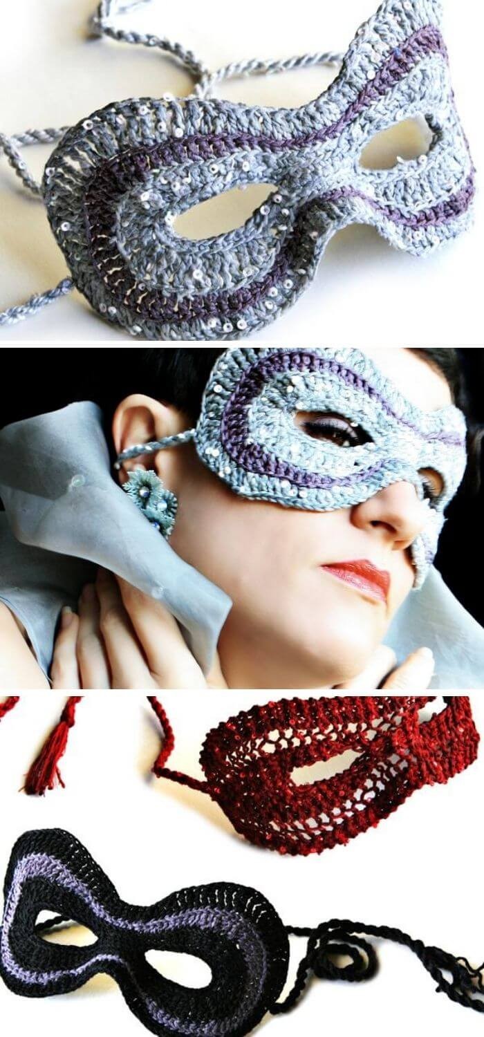 Masquerade hairpin Lace mask