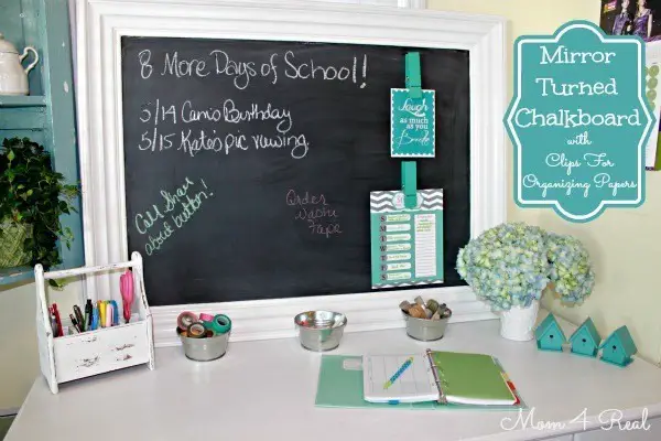 Chalkboard Organizing Station