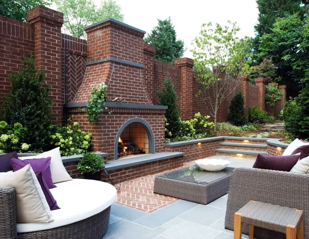 Brick and flagstone patio ideas.