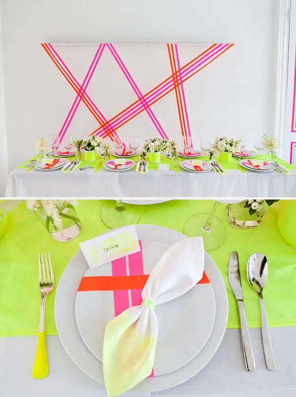 Neon Table Décor