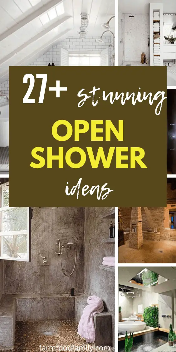 27+ Stunning Open Shower Ideas For Your Bathroom