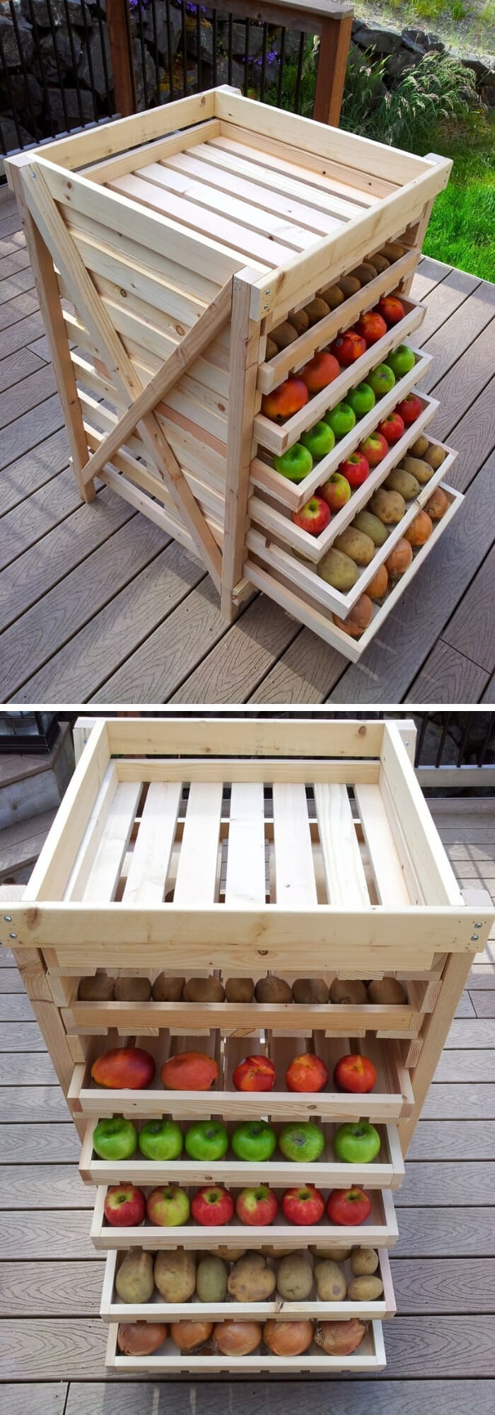 Food storage drying rack