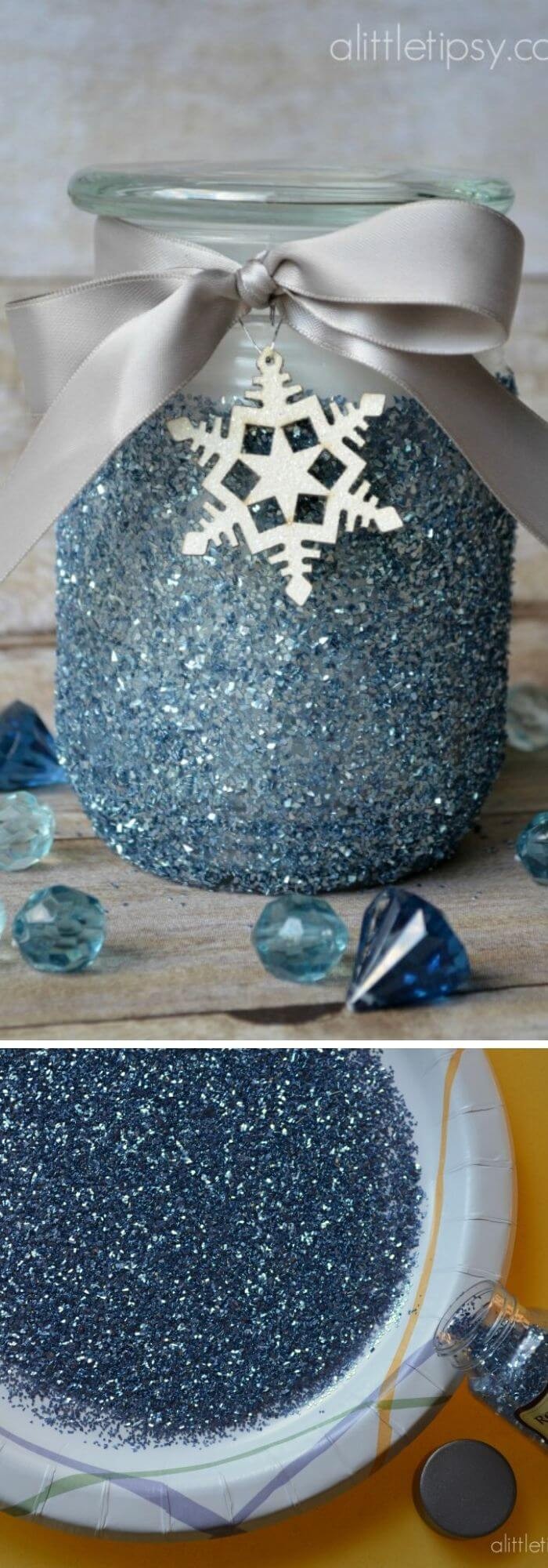 Glitter candle