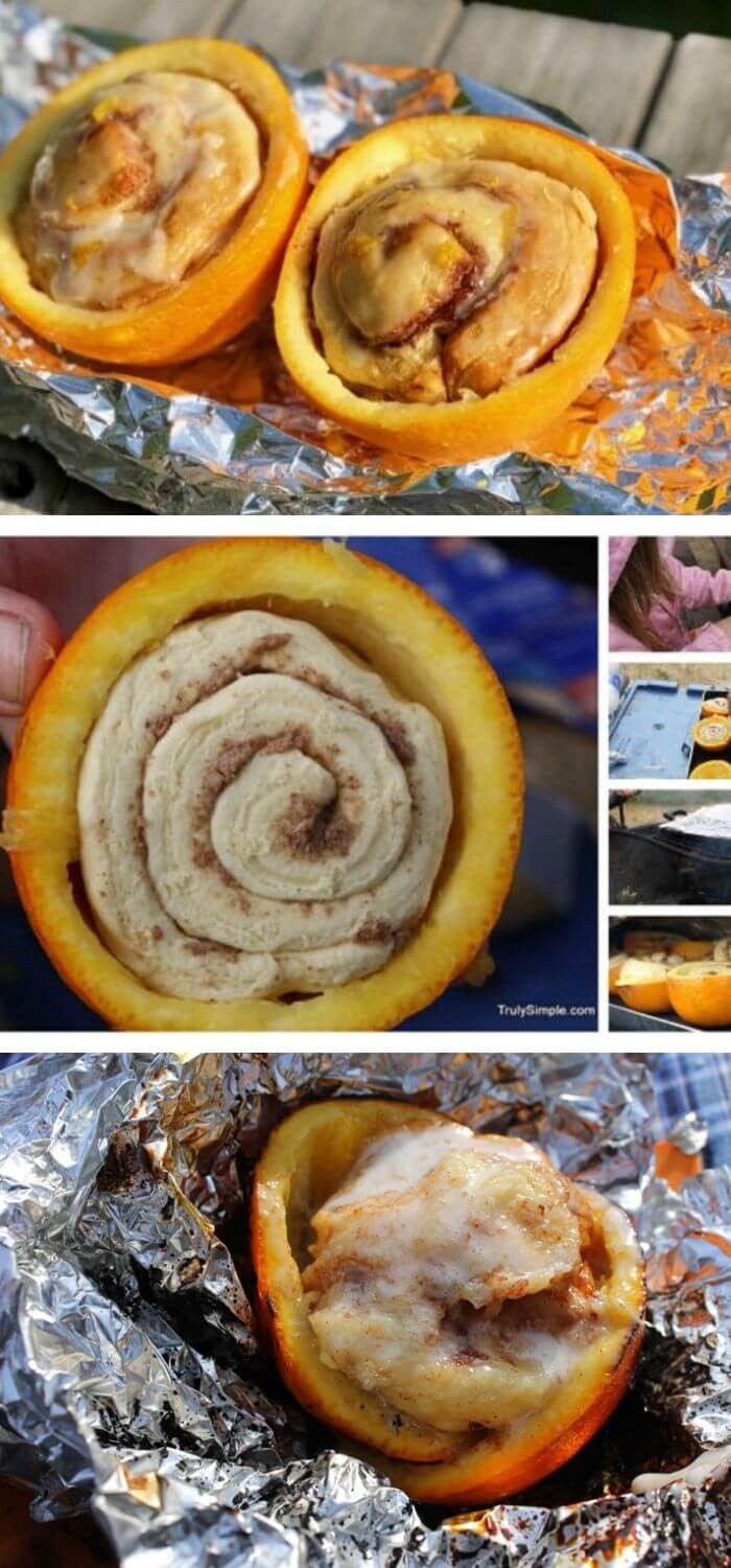 Campfire Orange Cinnamon Rolls