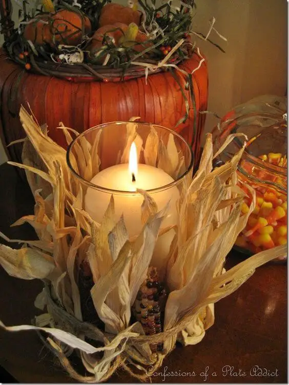 Easy Pottery Barn Inspired Fall Candle