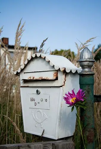 Grey mailbox