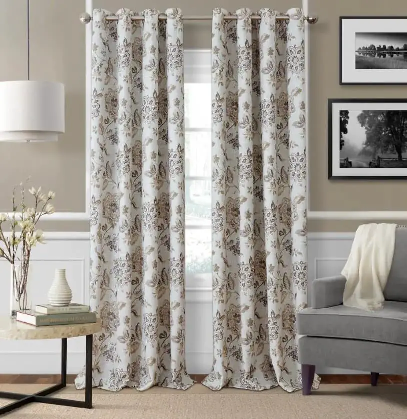 Natural Floral Curtains