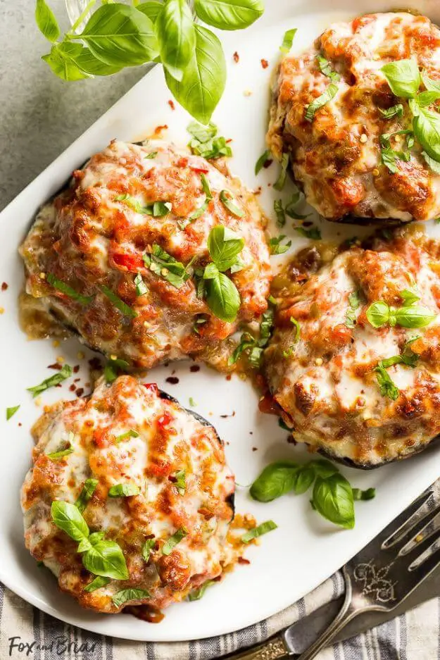 Sausage Stuffed Portobello Mushrooms