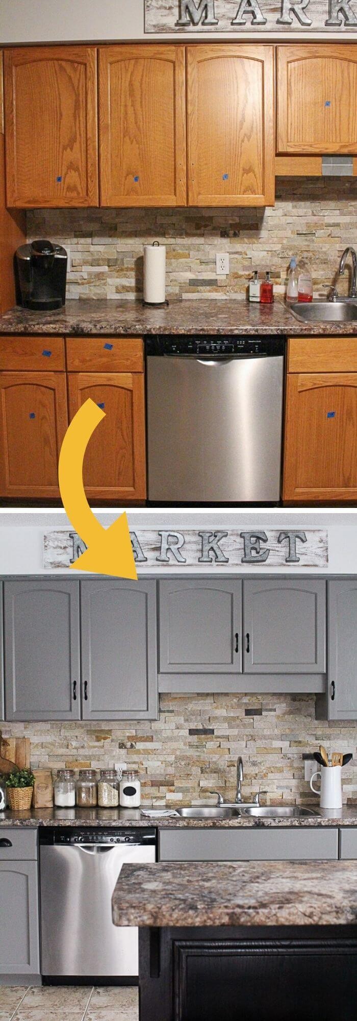 Grey cabinets