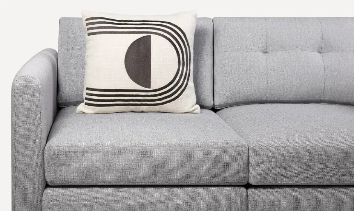 Geometric throw pillow