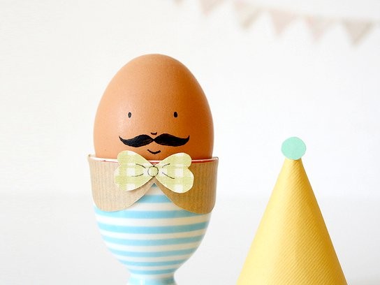 Mustache Eggs