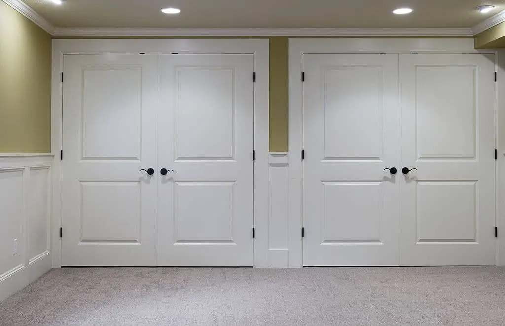 Double closet door