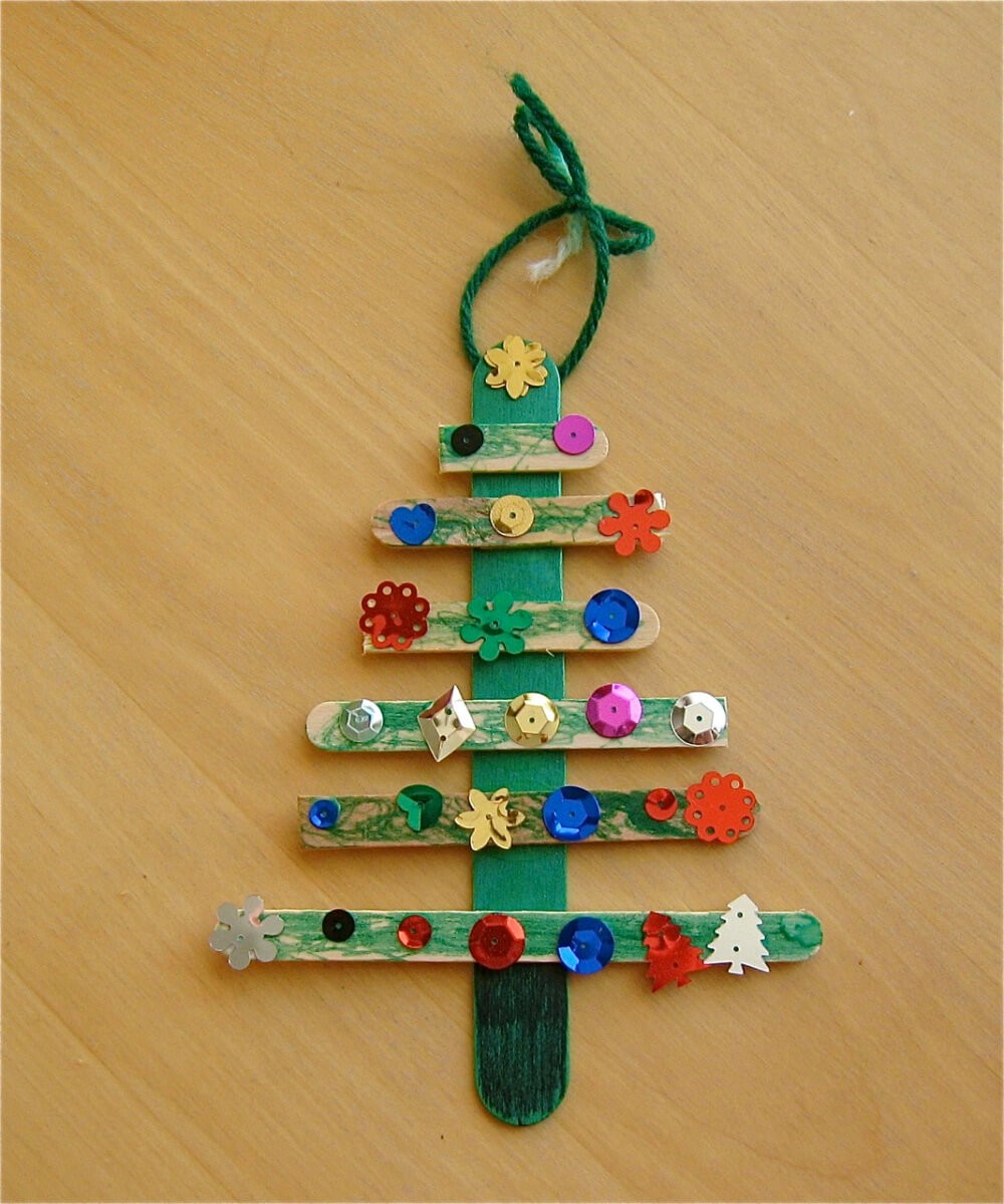 #4. Christmas Tree Craft